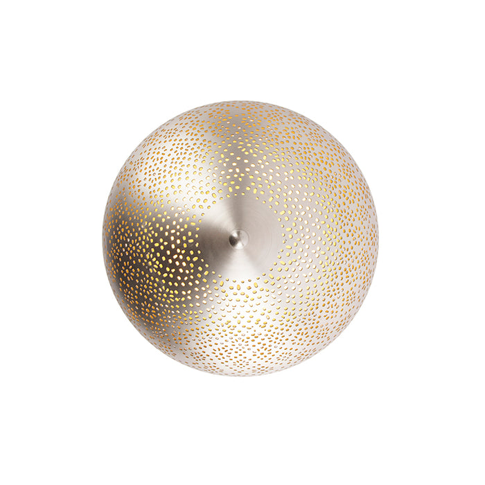 QAZQA Oosterse plafondlamp staal met lichteffect - Sinbad