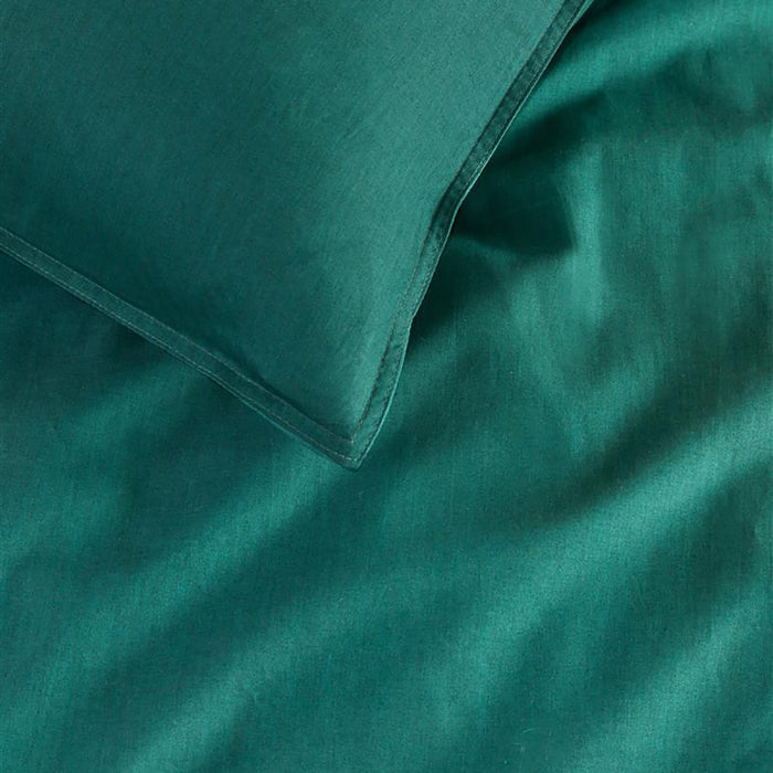 Beddinghouse Reuse Dekbedovertrek 140 x 200/220 cm - Donkergroen