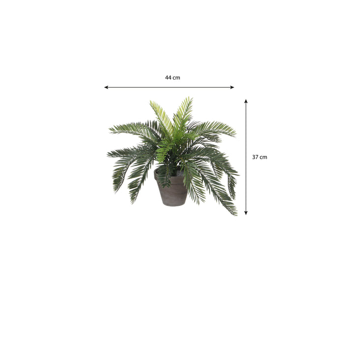Mica Decorations Cycas Palm Kunstplant - H37 x Ø44 cm - Groen