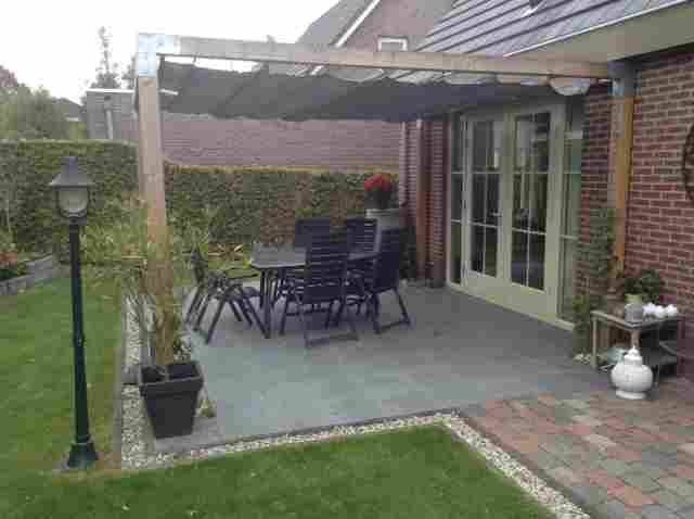 Nesling Harmonica Schaduwdoek Antraciet 290 x 400 cm