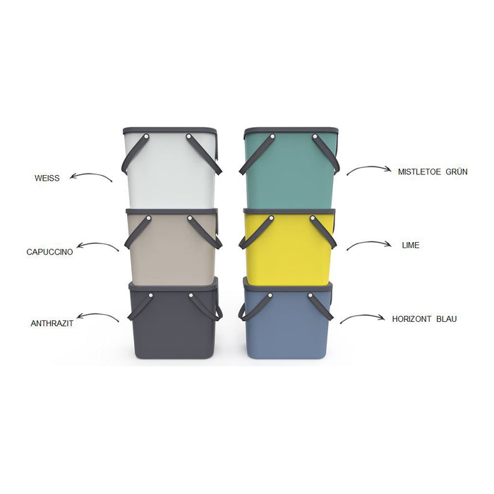 Rotho Albula Afvalscheidingsprullenbak 25 L