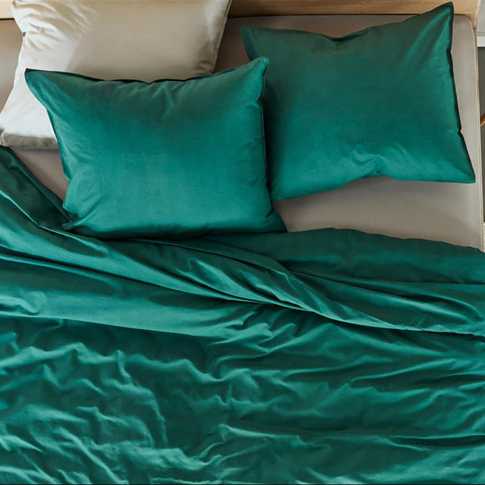 Beddinghouse Reuse Dekbedovertrek 240 x 200/220 cm - Donkergroen