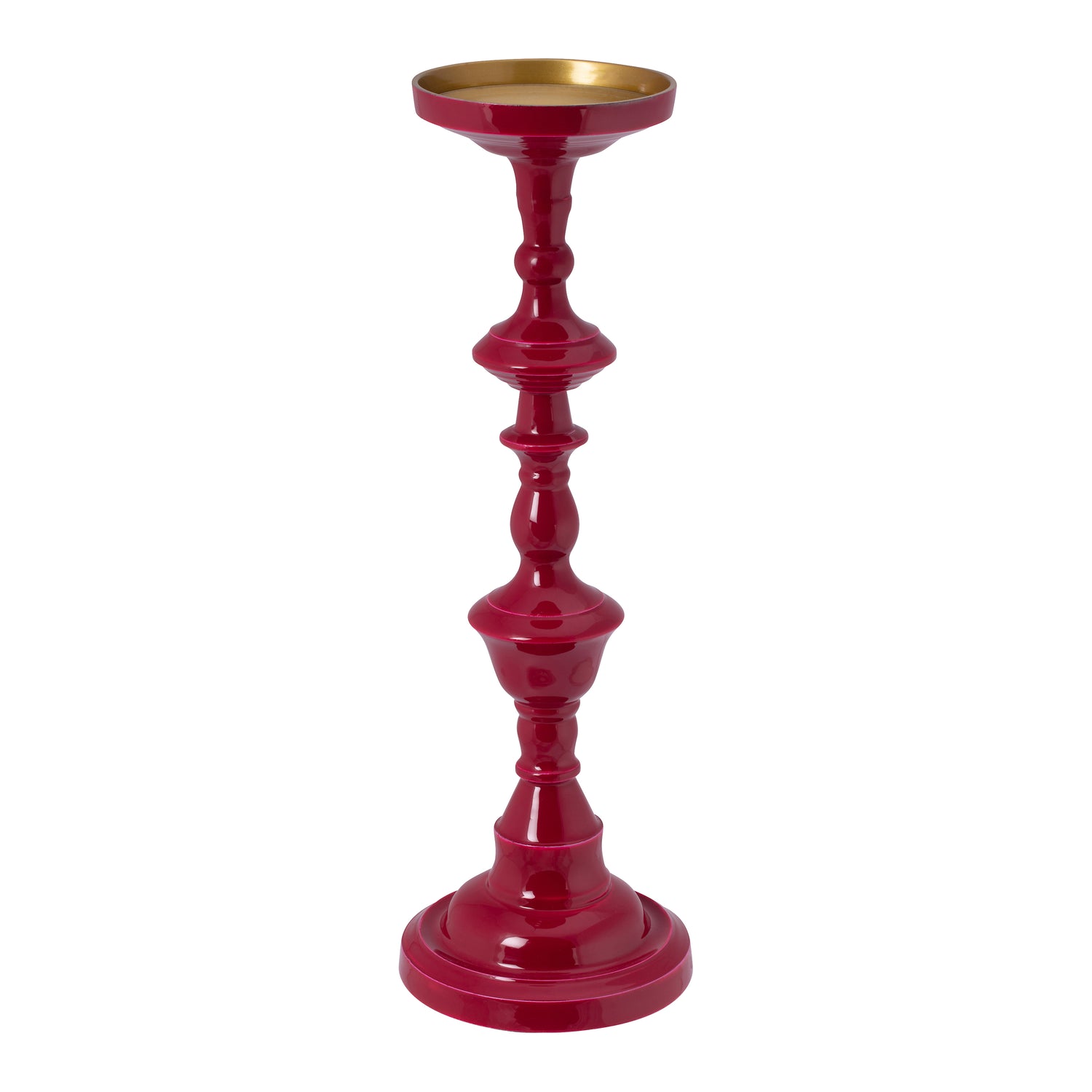 Pip Studio Metalen Kandelaar L - Donkerroze