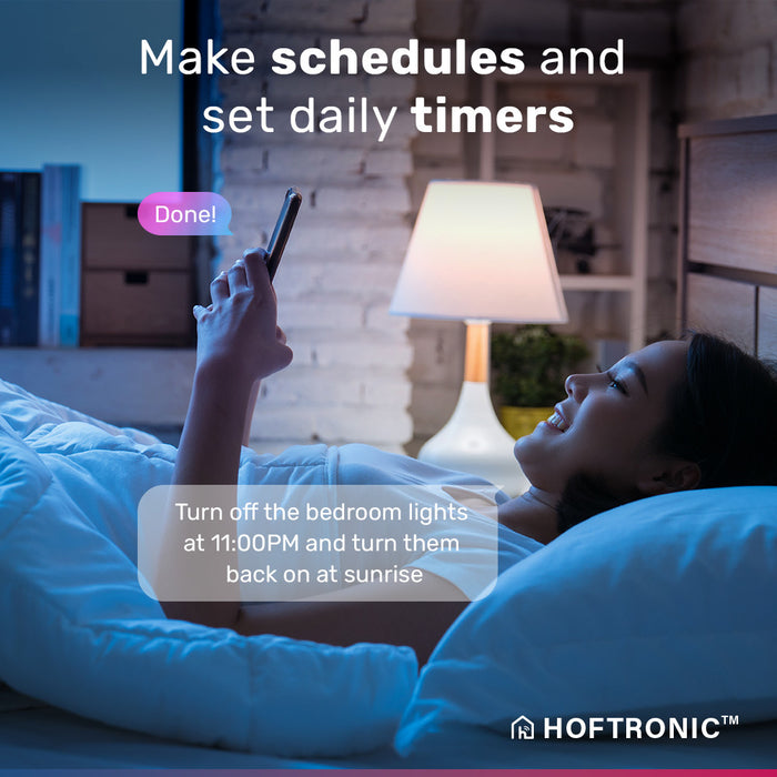 HOFTRONIC 6x Smart LED Filament ST64 WiFi + Bluetooth