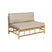 WOOOD Bamboo Palletbank (met kussens) - 2-zits