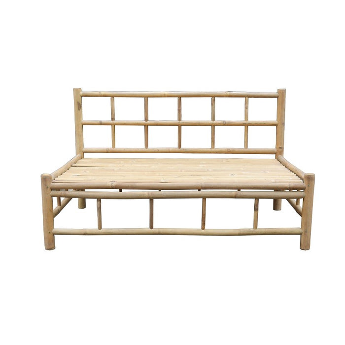WOOOD Bamboo Palletbank (met kussens) - 2-zits