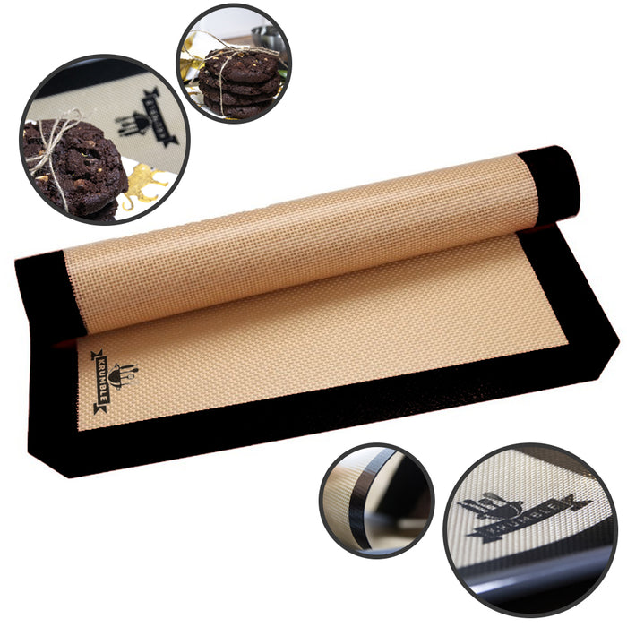 Krumble Siliconen bakmat - zwart