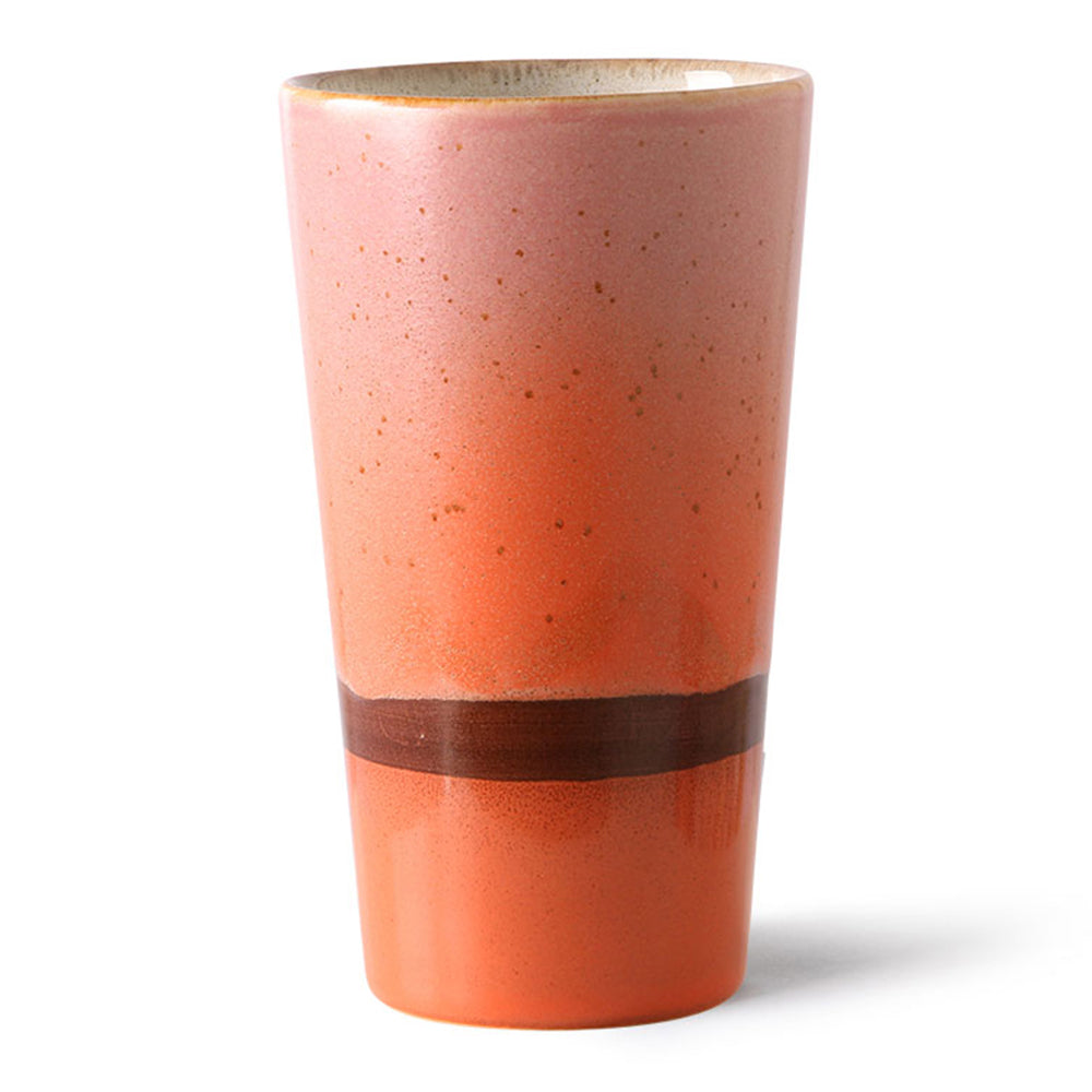 HKliving 70's Latte Mok 0,28 L - Mars