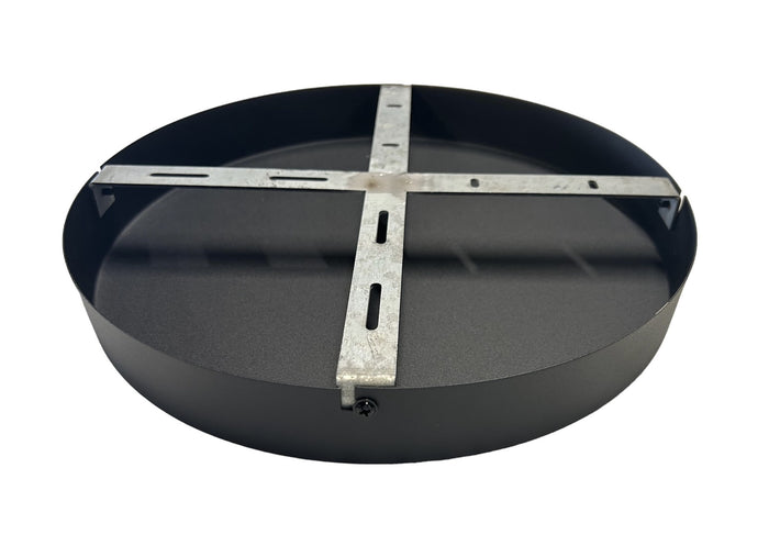 Freelight Plafondplaat Mat Zwart  30cm Ø