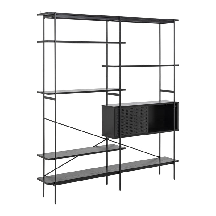 by fonQ basic Sleek Stellingkast B 172 cm - Ash Black