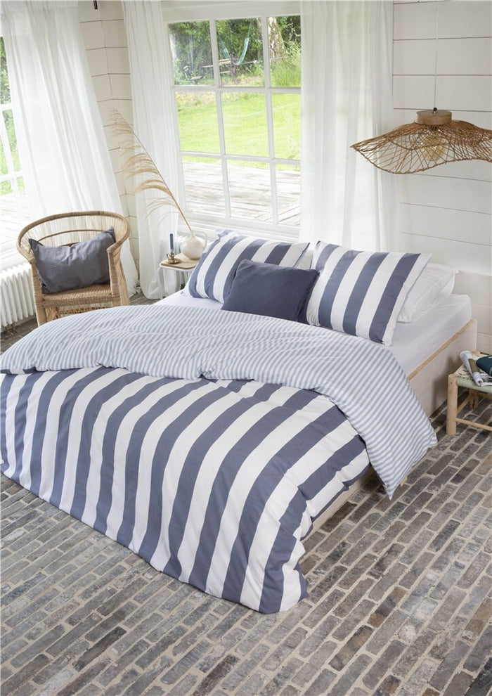 Walra - Dekbedovertrek Classic Stripe - 240x220 - Blauw