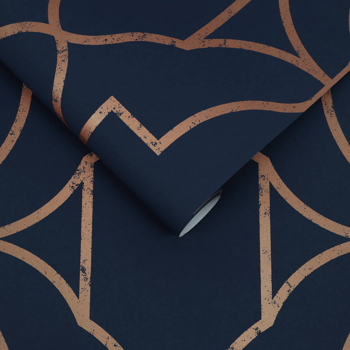 Graham & Brown Vliesbehang - Versailles Navy - 10mx52cm