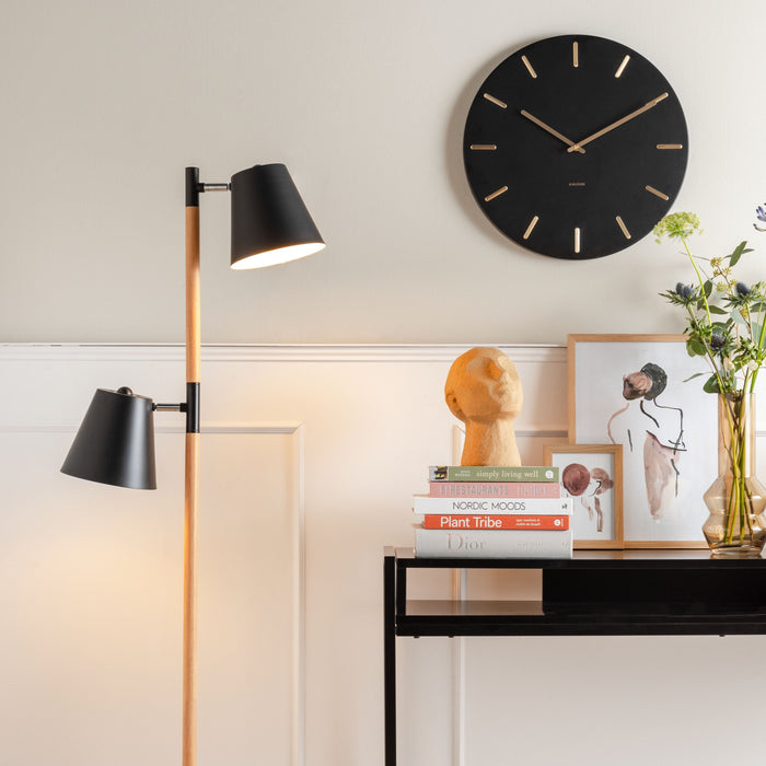 Karlsson Charm Wandklok Ø 45 cm - Zwart