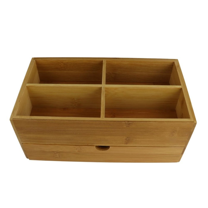 Orange85 Make up Organizer Bureau Pennenbak Badkamer Bamboe