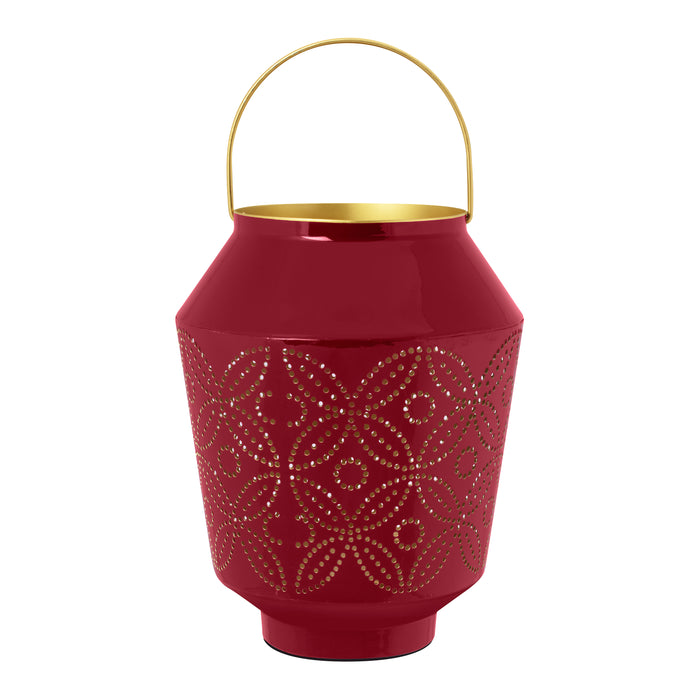 Pip Studio Enamelled Lantaarn 29 cm - Donkerroze