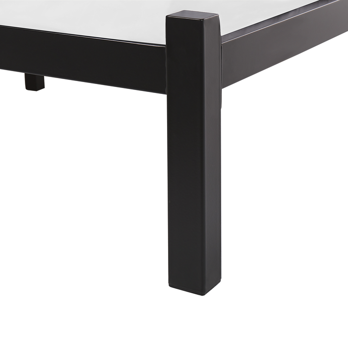 Beliani - CLAMART - Tweepersoonsbed - Zwart - 160 x 200 cm - Metaal