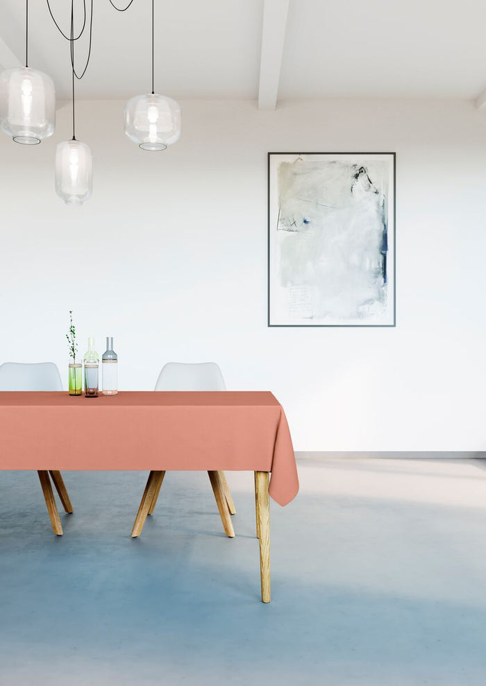 Mistral Home-Tafelkleed waterafstotend-150x250 cm-Terracotta