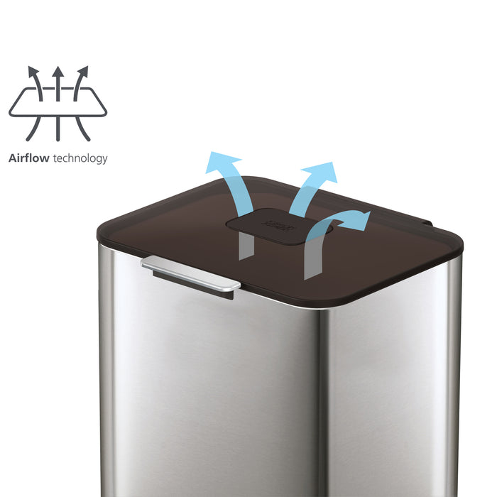 Joseph Joseph Intelligent Waste Afvalemmer Totem Compact 40 Liter (2x20 Liter)