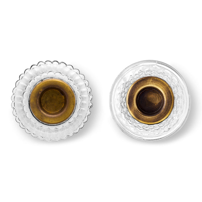 Pip Studio Glazen Kandelaar - Set van 2 - Transparant