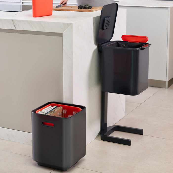 Joseph Joseph Intelligent Waste Afvalemmer Totem Compact 40 Liter (2x20 Liter)