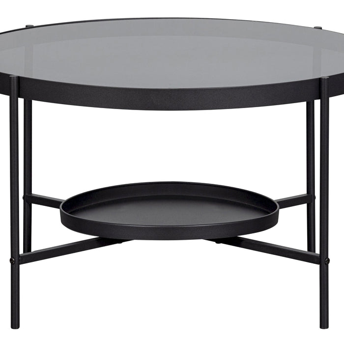 WOOOD Salontafel Jitske - Metaal - Zwart - 46x80x80