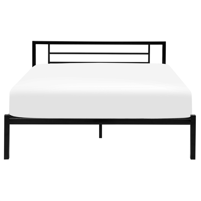 Beliani - CUSSET - Tweepersoonsbed - Zwart - 160 x 200 cm - Metaal