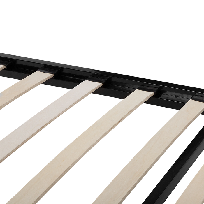 Beliani - CUSSET - Tweepersoonsbed - Zwart - 160 x 200 cm - Metaal