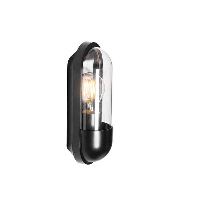 QAZQA Moderne buiten wandlamp zwart IP54 - Stockholm