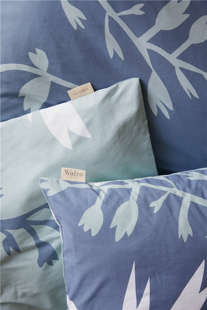 Walra - Dekbedovertrek Favorite Flowers - 240x220 - Blauw | Jade