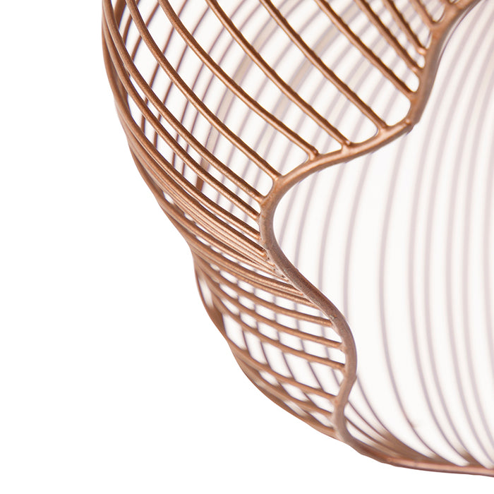 QAZQA Industriële plafondlamp koper 40 cm - Finn