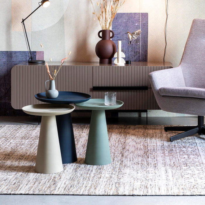 by fonQ basic Tira Bijzettafel - Klei - Ø 34,5 cm