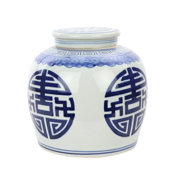 Fine Asianliving Chinese Gemberpot Blauw