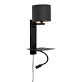 it's about RoMi Florence Wandlamp met Leeslamp - Zwart / Zwart