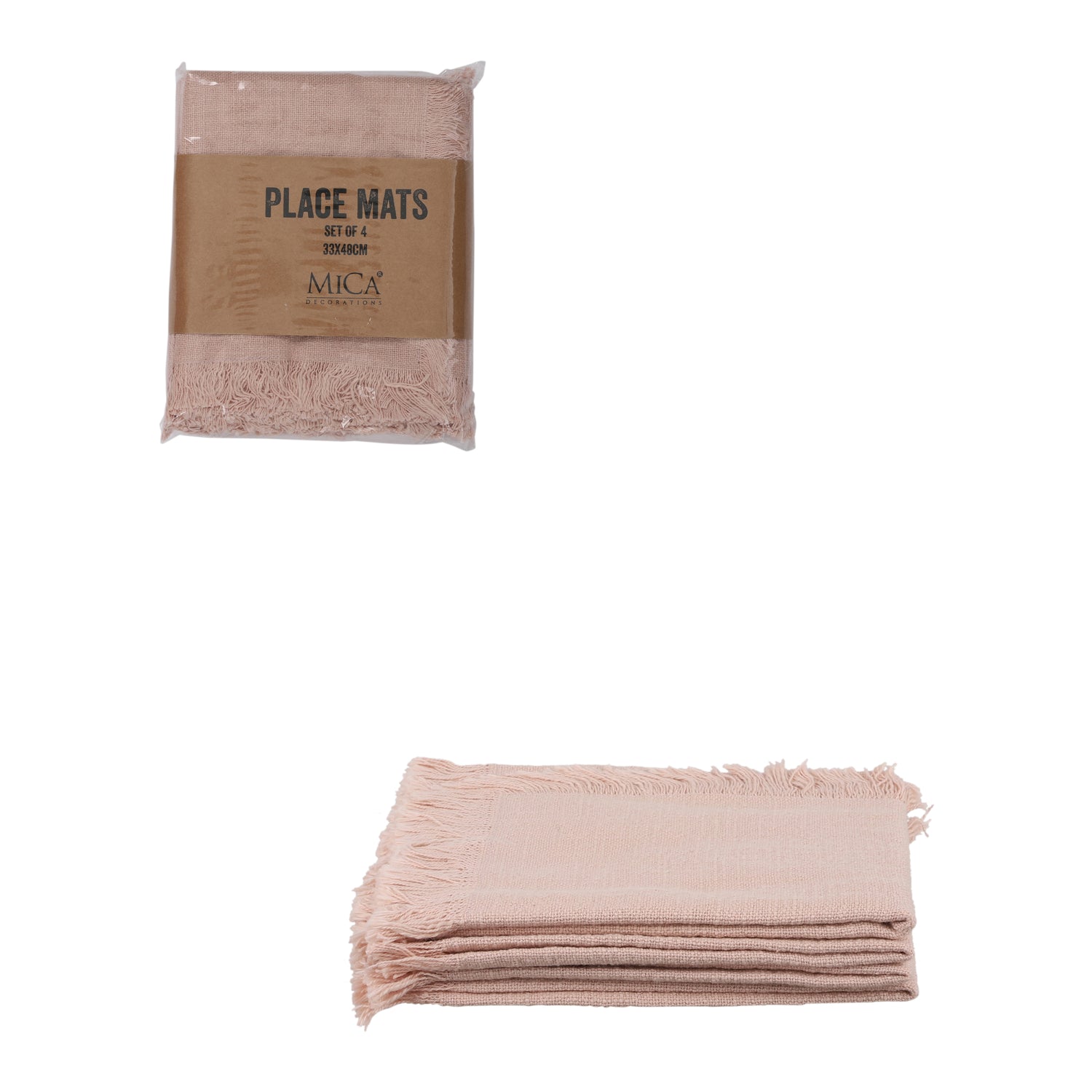 Mica Decorations Xavie Placemat 4 st. - Roze
