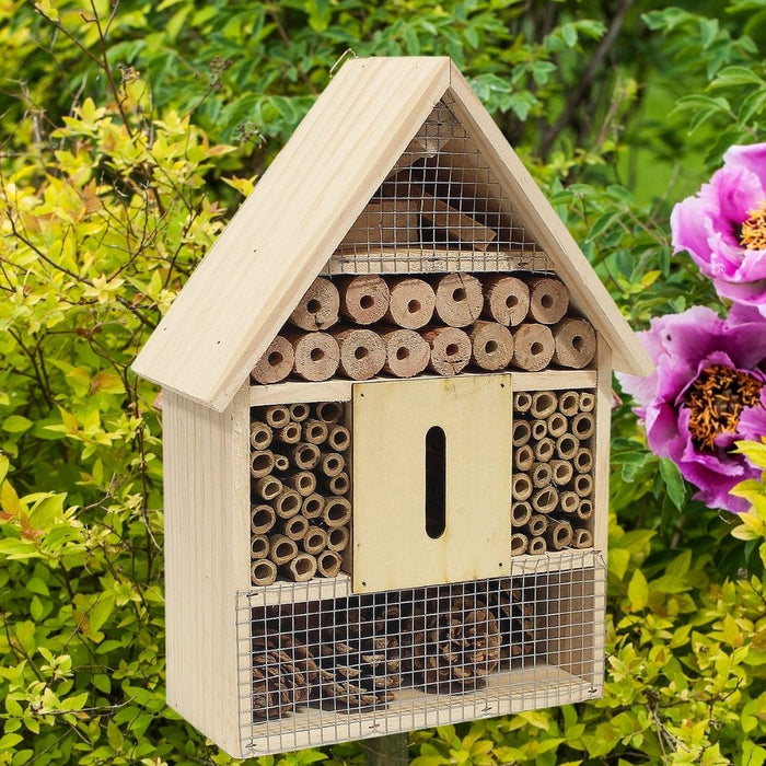 Orange85 Insectenhotel Bijenhotel Huisje 22x9x30 cm