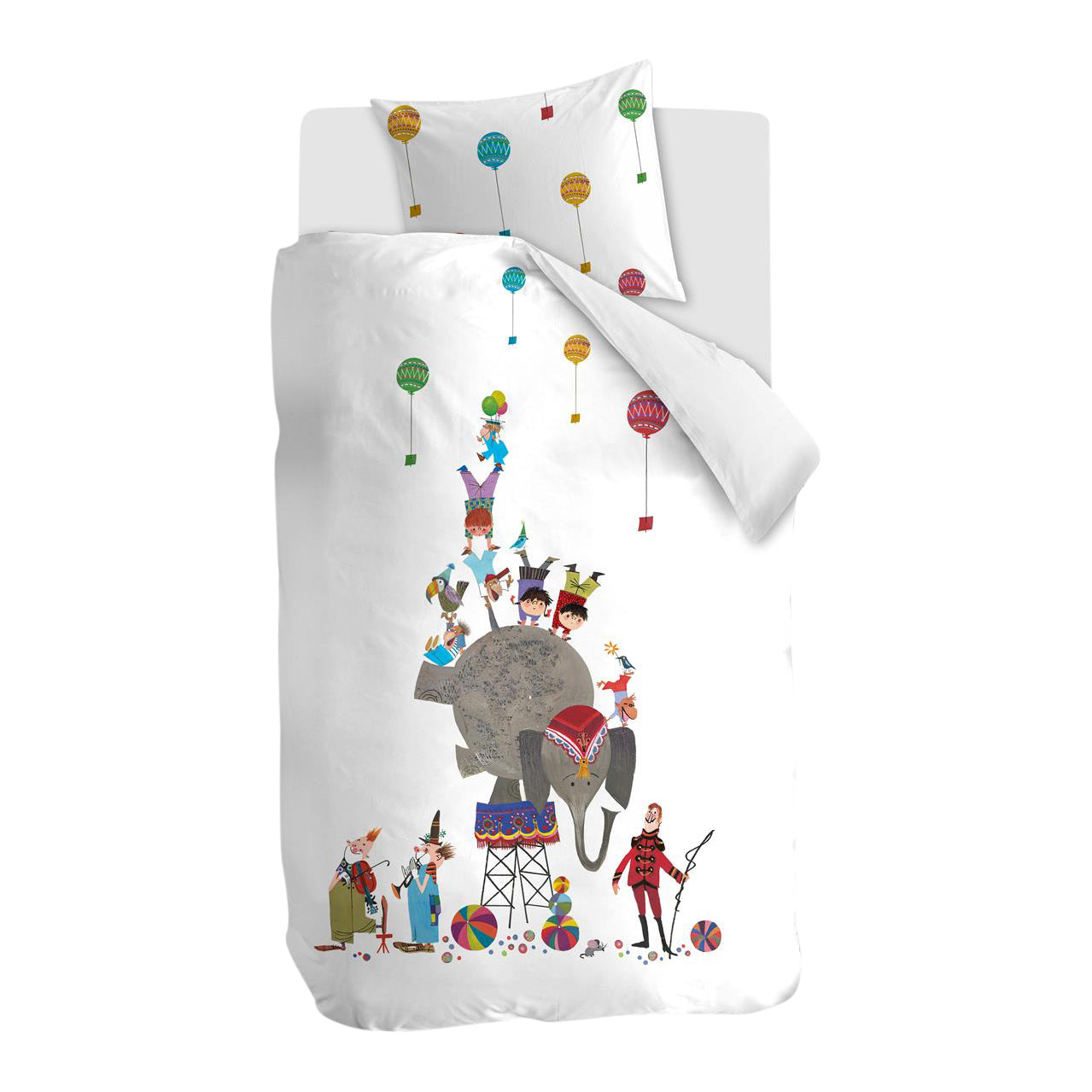 FIEP Circus Dekbedovertrek 140 x 200/220 cm - Multicolor