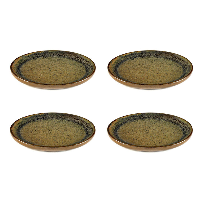 Serax Surface Broodbordje 4 st. -Ø 16 cm - Camogreen