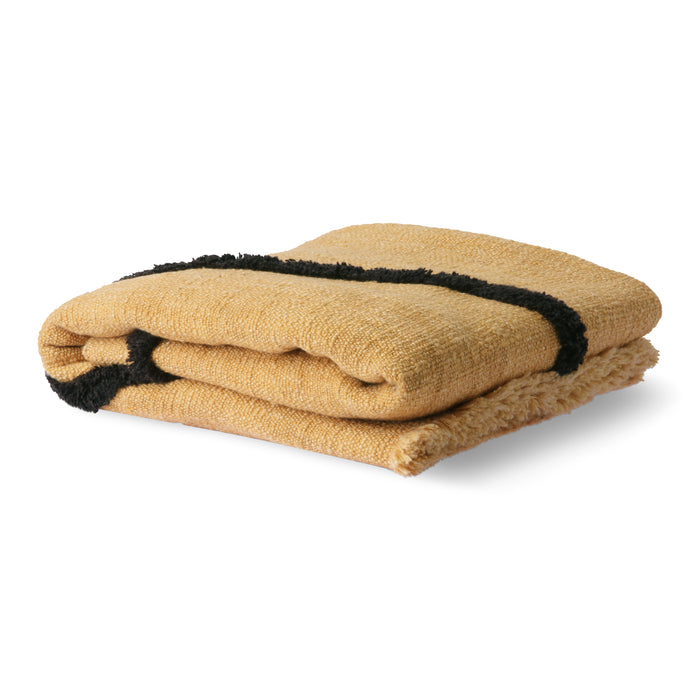 HKliving Plaid 130 x 170  cm - Oker