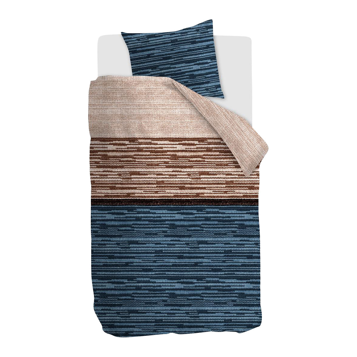 Beddinghouse Fardau Dekbedovertrek 140 x 220 cm - Blauw