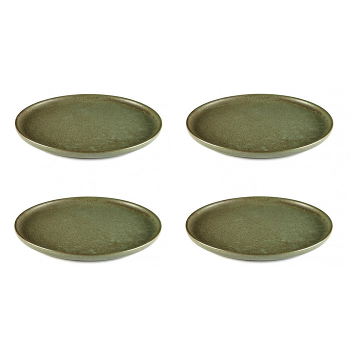 Serax Surface Dessertbord 4 st. - Ø 21 cm - Camogreen