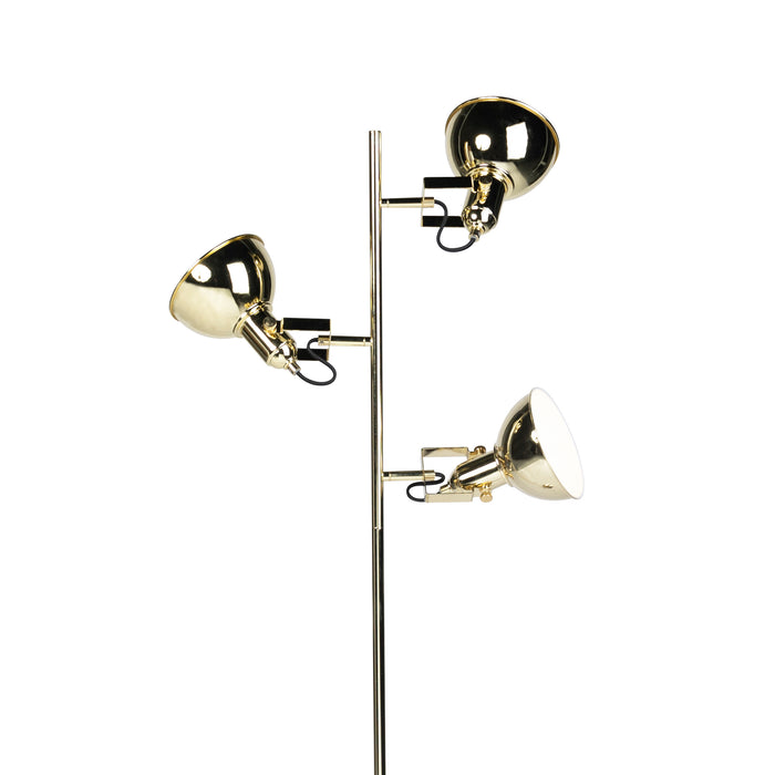QAZQA Vloerlamp tommy - Messing - Design - L 50cm