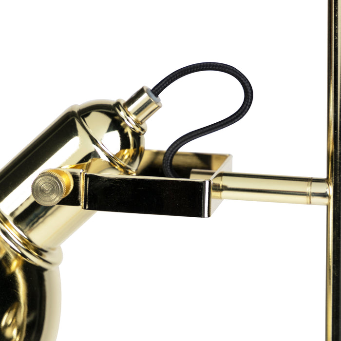 QAZQA Vloerlamp tommy - Messing - Design - L 50cm