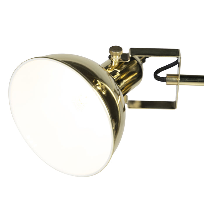 QAZQA Vloerlamp tommy - Messing - Design - L 50cm