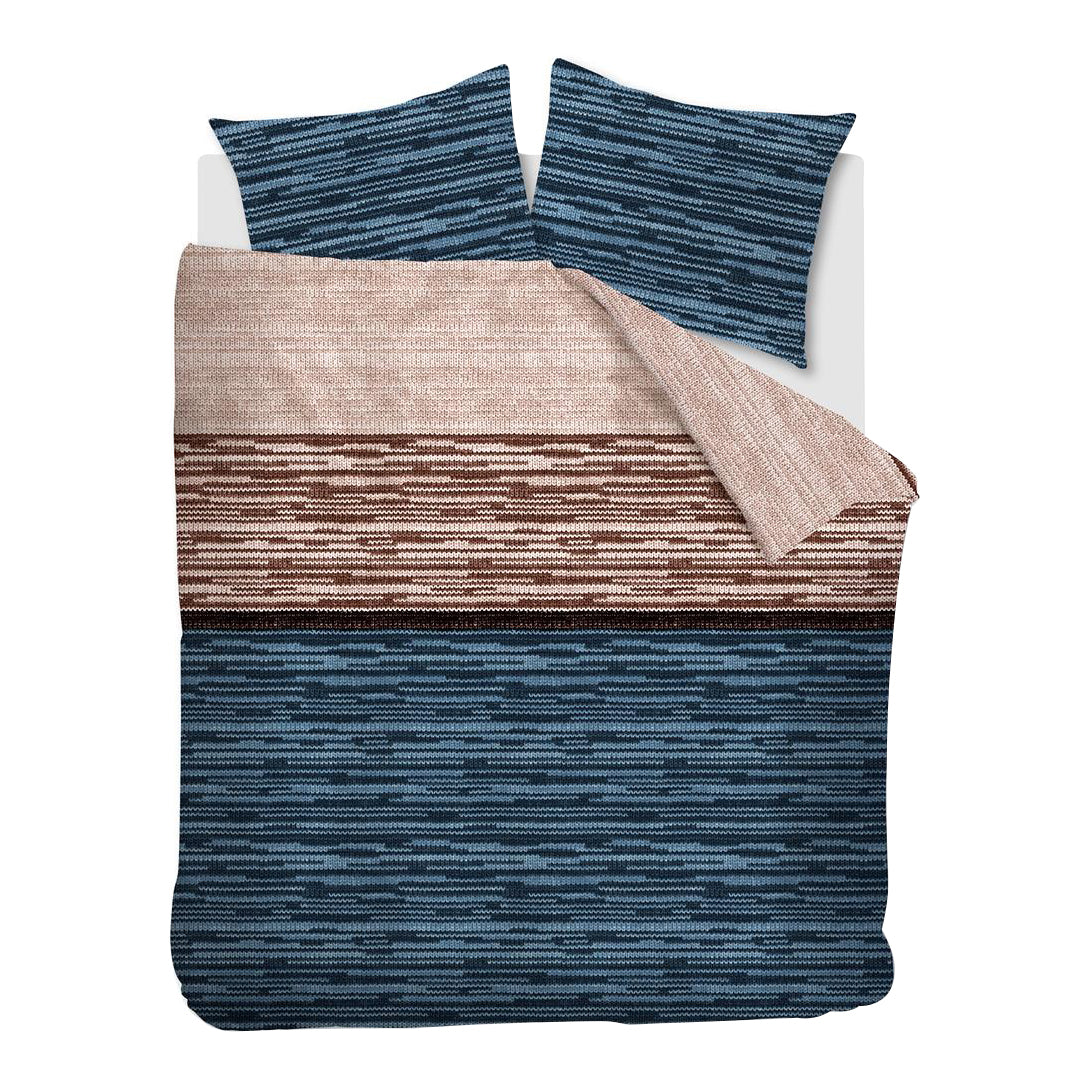 Beddinghouse Fardau Dekbedovertrek 200 x 220 cm - Blauw
