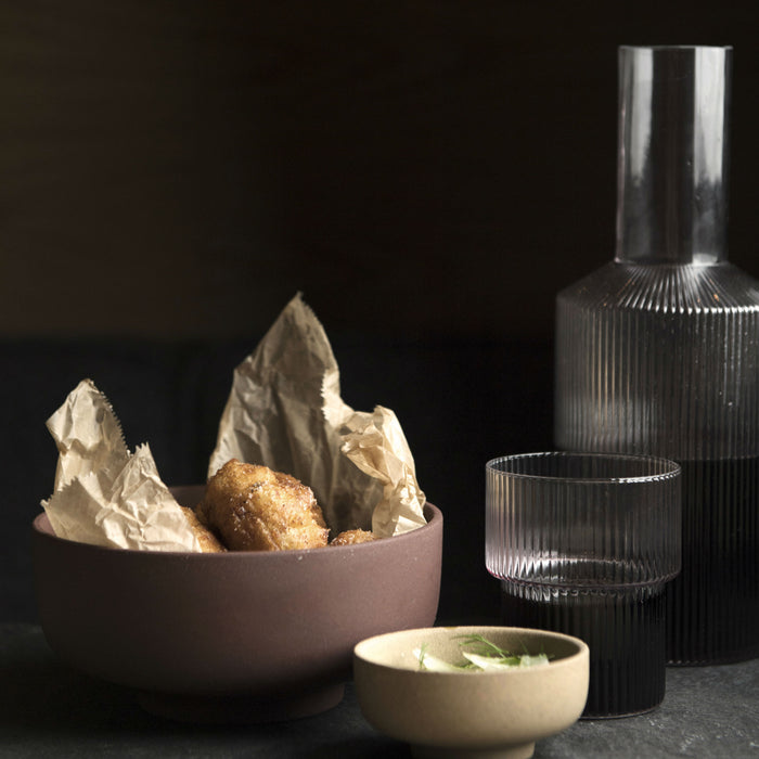 Ferm Living Ripple Drinkglazen Set van 4 - Clear