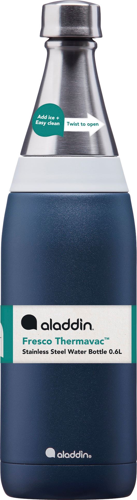 Aladdin Fresco Thermavac 600 ml donkerblauwe waterfles