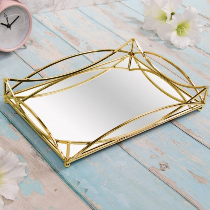 CASA DI ELTURO Mirror Tray Luxurious Rechthoek - Metalen spiegel