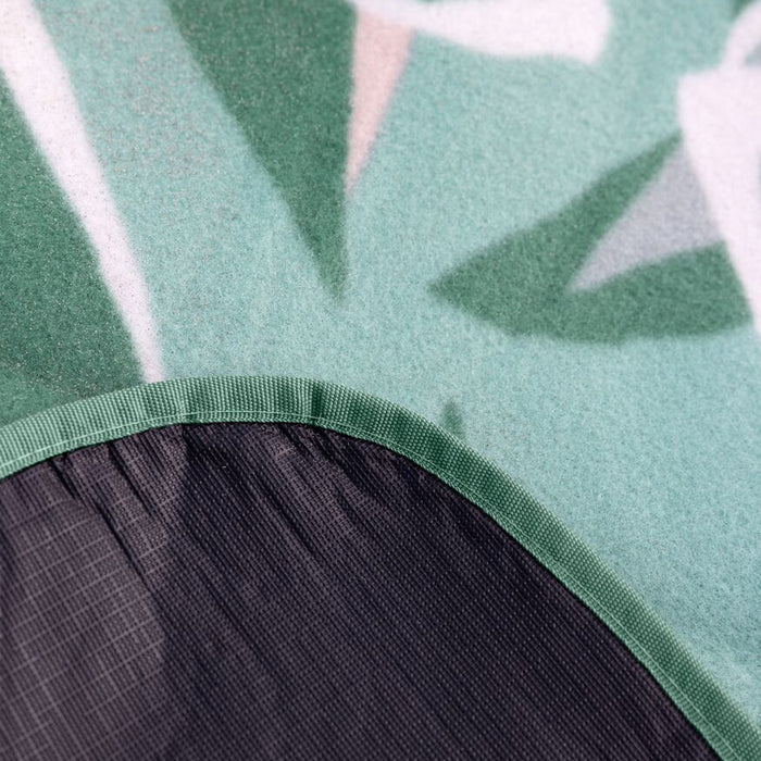 Mistral Home Picknickkleed-200x200 cm-Met handvat-Botanical groen, wit