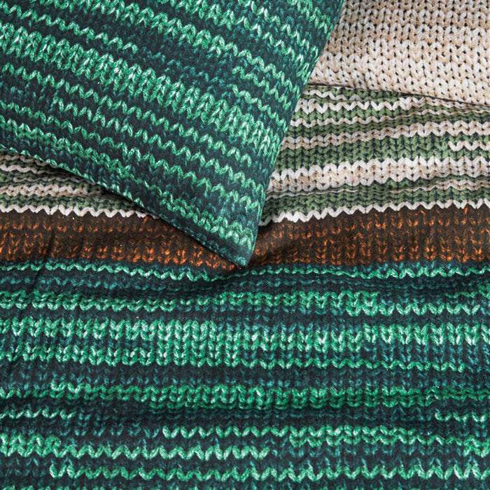 Beddinghouse Fardau Dekbedovertrek 140 x 220 cm - Groen