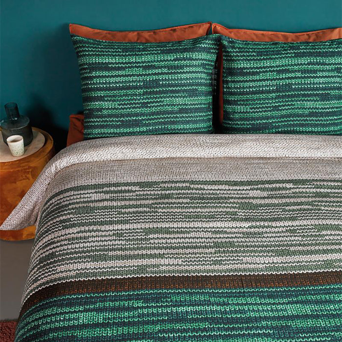 Beddinghouse Fardau Dekbedovertrek 140 x 220 cm - Groen